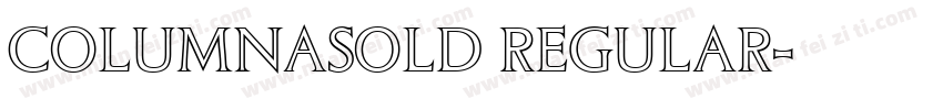 ColumnaSolD Regular字体转换